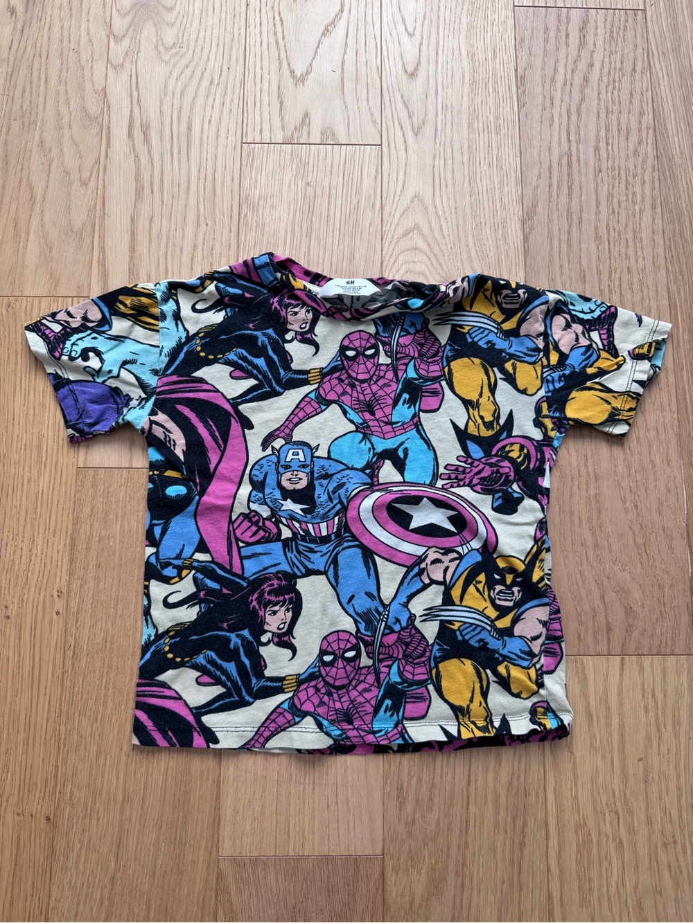 H&M Multicolor Marvel Avengers Graphic Tee